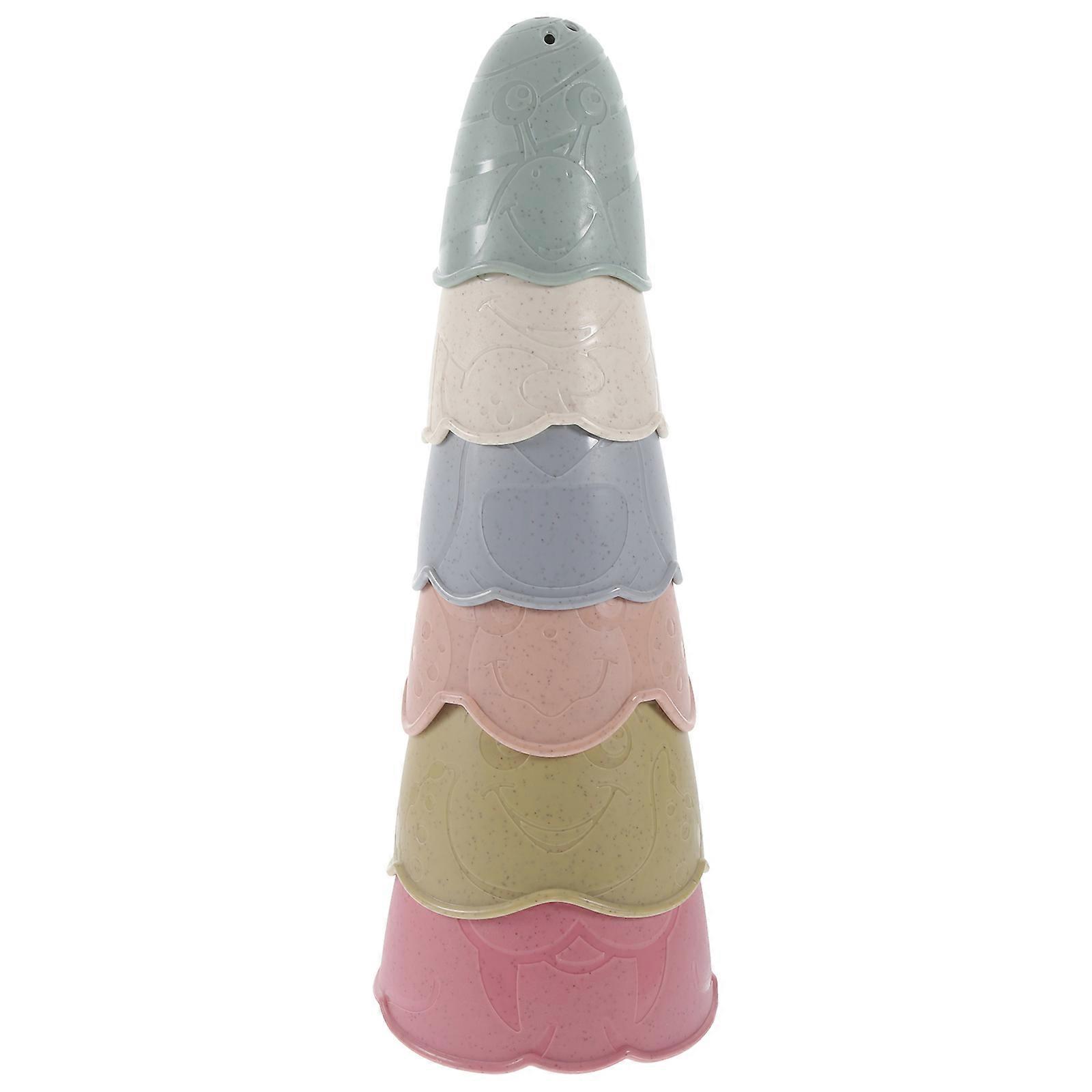 Colorful Stacking Cups for Bunnies – Durable, Safe, and Reusable Rabbit Nesting Toy for Treats and Enrichment Activity