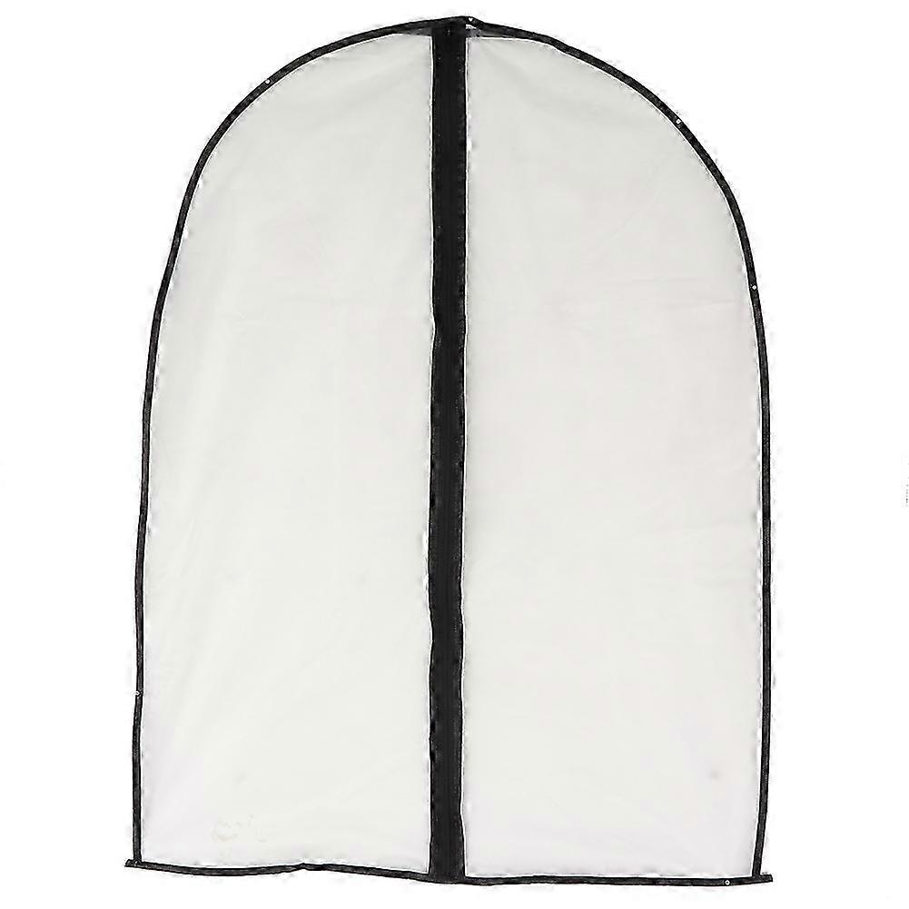 Dustproof Semi-Clear Garment Cover for Clothes Storage - M