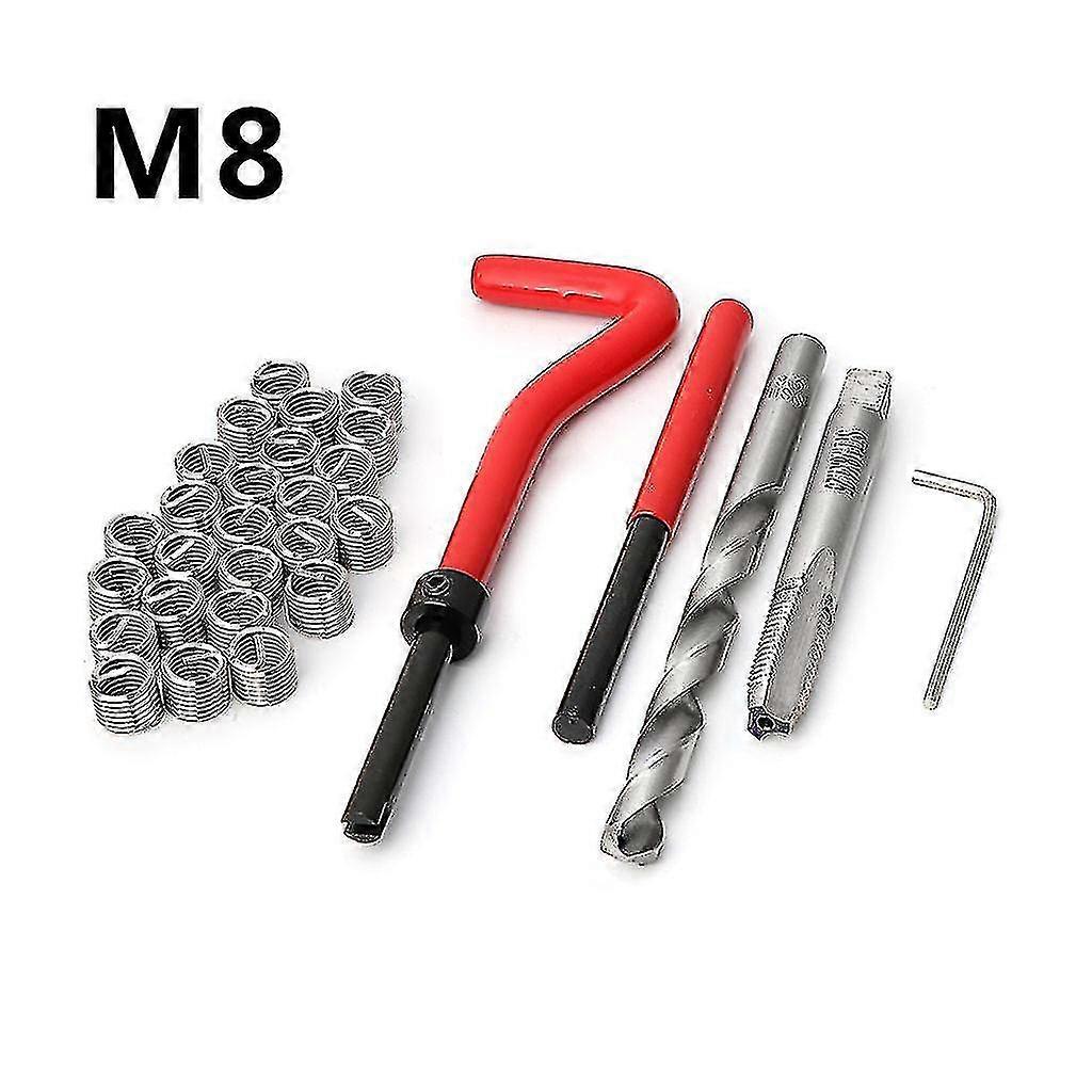 30pcs M8 Thread Repair Kit Auto Hand Tool Set for Car Maintenance