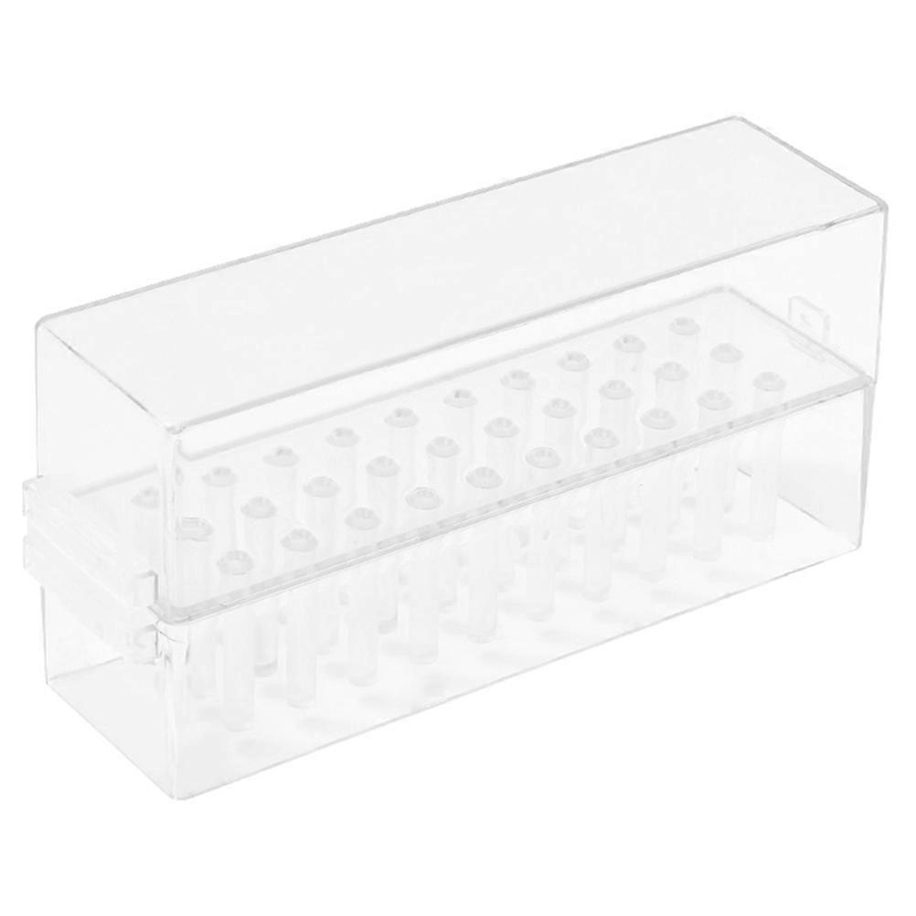 Functional Nail Drill Bit Case, Transparent Design for Easy Access
