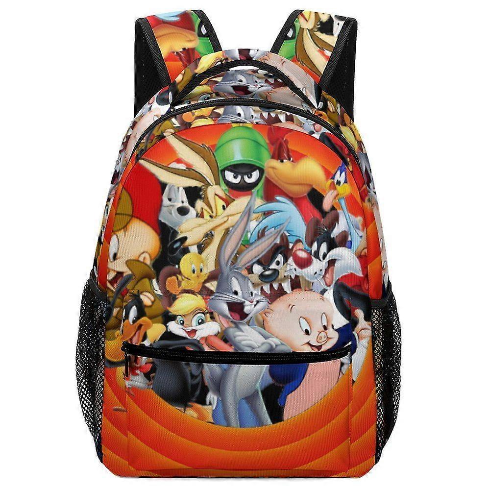 Looney Tunes الكرتون حقائب الظهر حقيبة مدرسية حقيبة الكتب حقائب ظهر نهارية غير رسمية للسفر والمشي لمسافات طويلة- hk4855