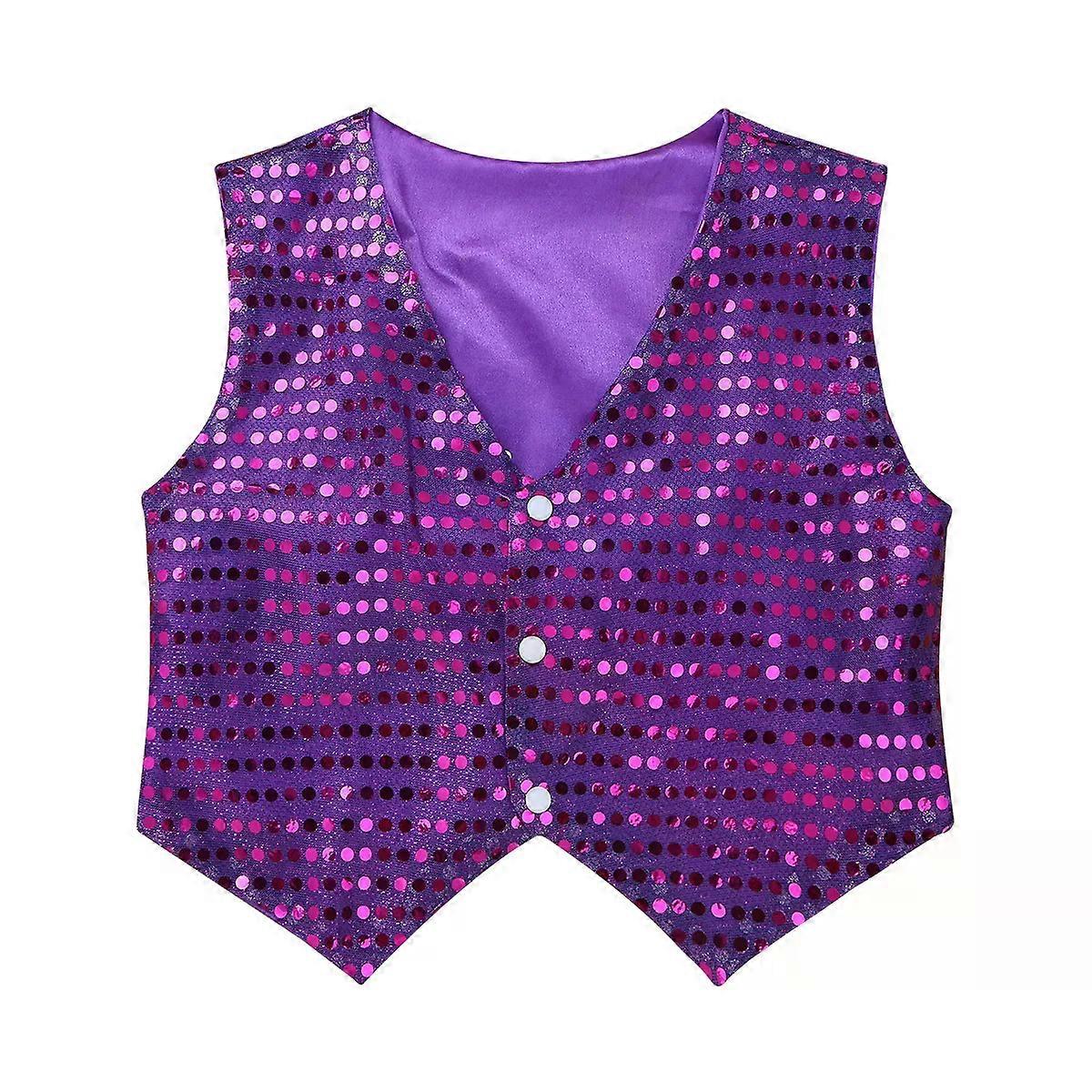 أطفال الأولاد بنات سترة لامعة الترتر صدرية لجوقة الجاز مهرجان الرقص في الشارع عيد الميلاد حزب المسرح أداء ملابس الرقص