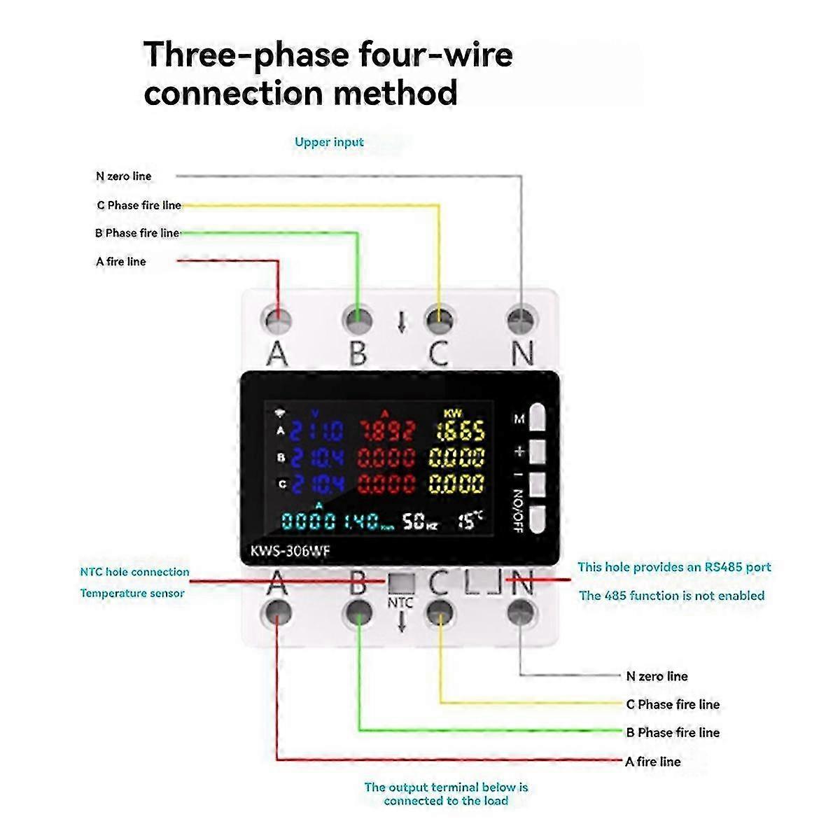 KWS-306 Power Meter Standalone Version AC Energy Power Voltmeter SZRH A-V