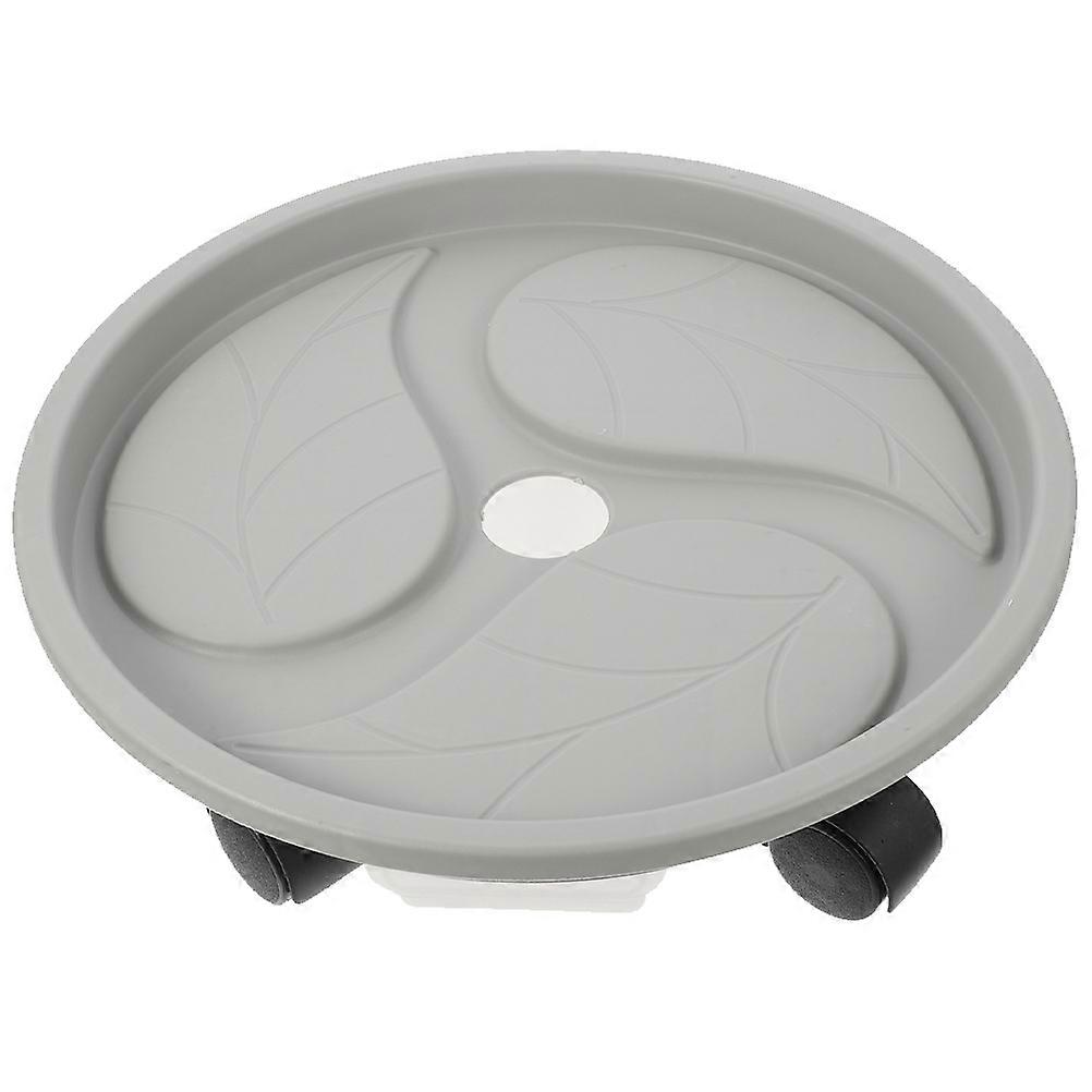 Gardening Pot Tray Planter Cart with Water Container for Flower Pots Indoor Use Resin Multi-Purpose 1Set