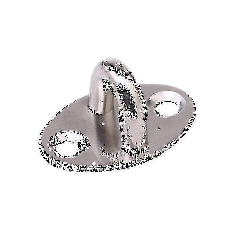 4 Pcs Ceiling Hook Ring Hooks Pad Eye Plate U-shaped Design, Stainless Steel Hardware Hook Loop Edition 0620
