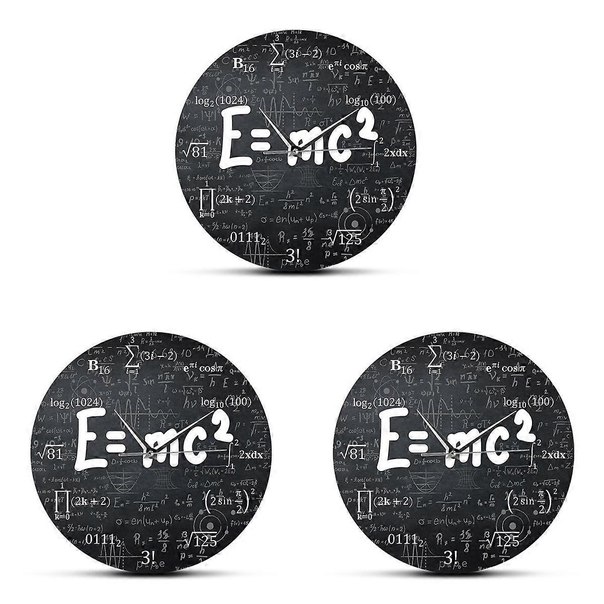  of Relativity Math Formula Wall Clock Scientist Physics