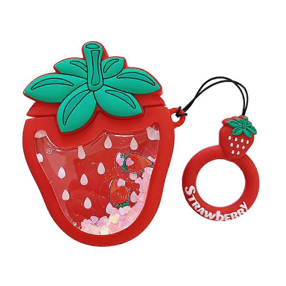 سماعات الأذن العالمية غطاء حالة تصميم الفاكهة ل 2 حماية مقاومة للصدمات المشي لمسافات طويلة ركوب الدراجات 1 قطعة