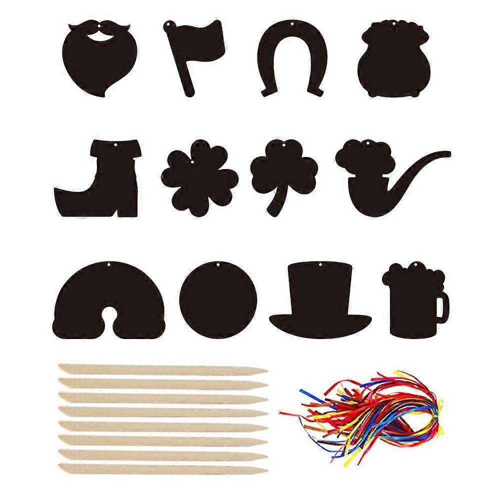 Painting Sets Patrick Scratch Papers DIY Supply Black 16X11X0.2CM 2Sets