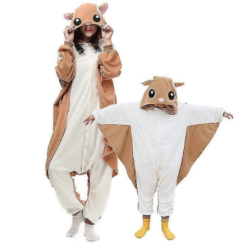子供用 ムササビ ワンジー 大人用 レディース メンズ 着ぐるみ パジャマ 動物 漫画 パジャマ ホームウェア ハロウィン コスプレ パーティー コスチューム XXL