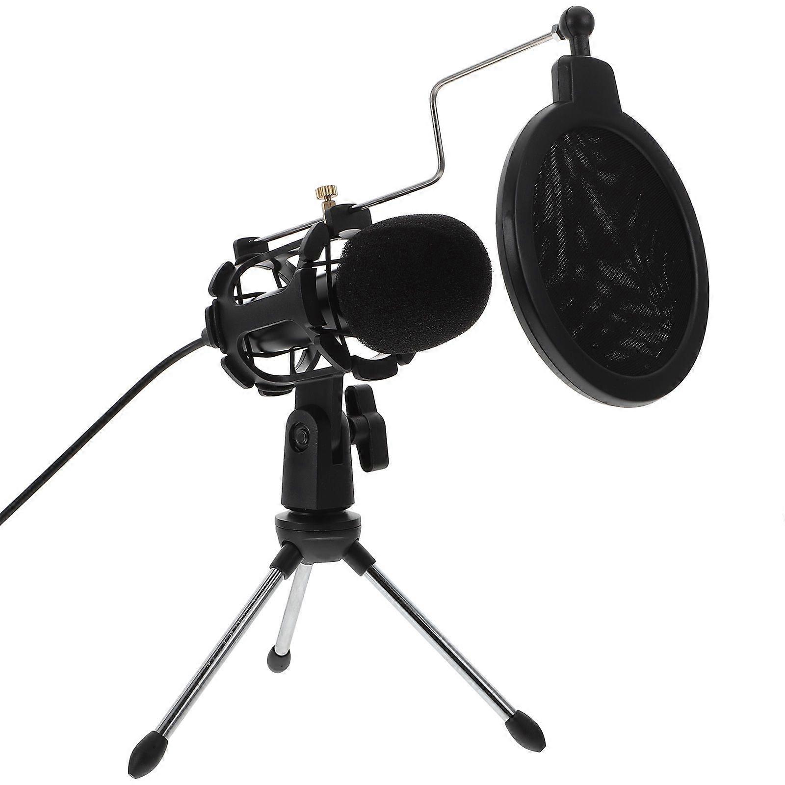 1 Set Condenser Microphone Gaming Microphone Podcast Microphone Studio Mic