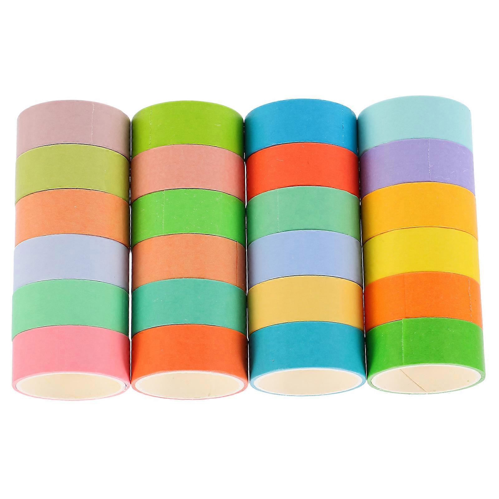 Washi Tape Scrapbooking Supplies Assorted Color present Wrapping DIY Decoration 15mm Width 24 Rolls