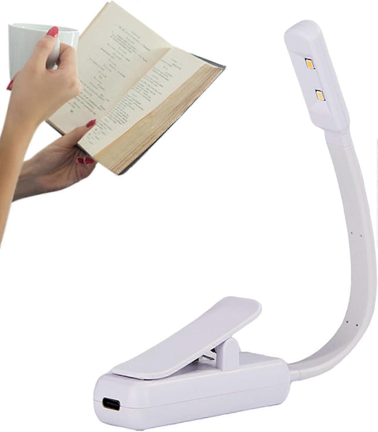 1 piece rechargeable LED reading light with clip