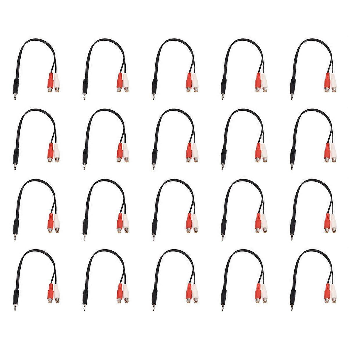 3.5mm stereo adapter headphone jack to 2 jack adapter audio cable