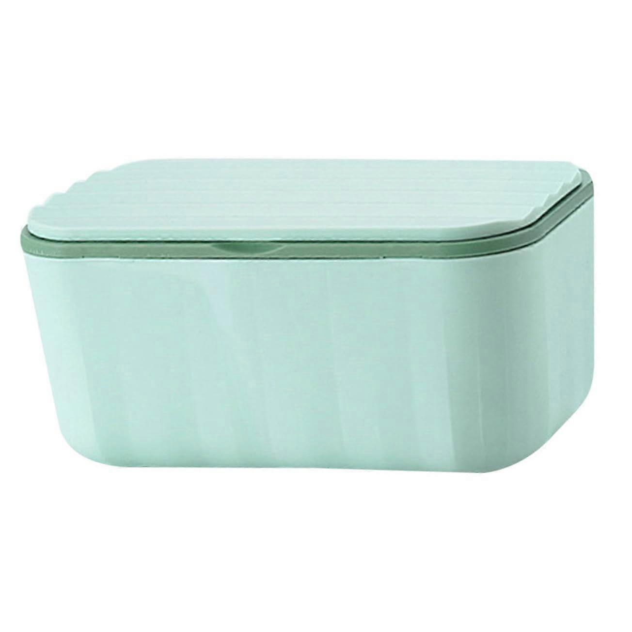 Qridor Box Tissue Boxes for Living Room Office Fabric Container Green