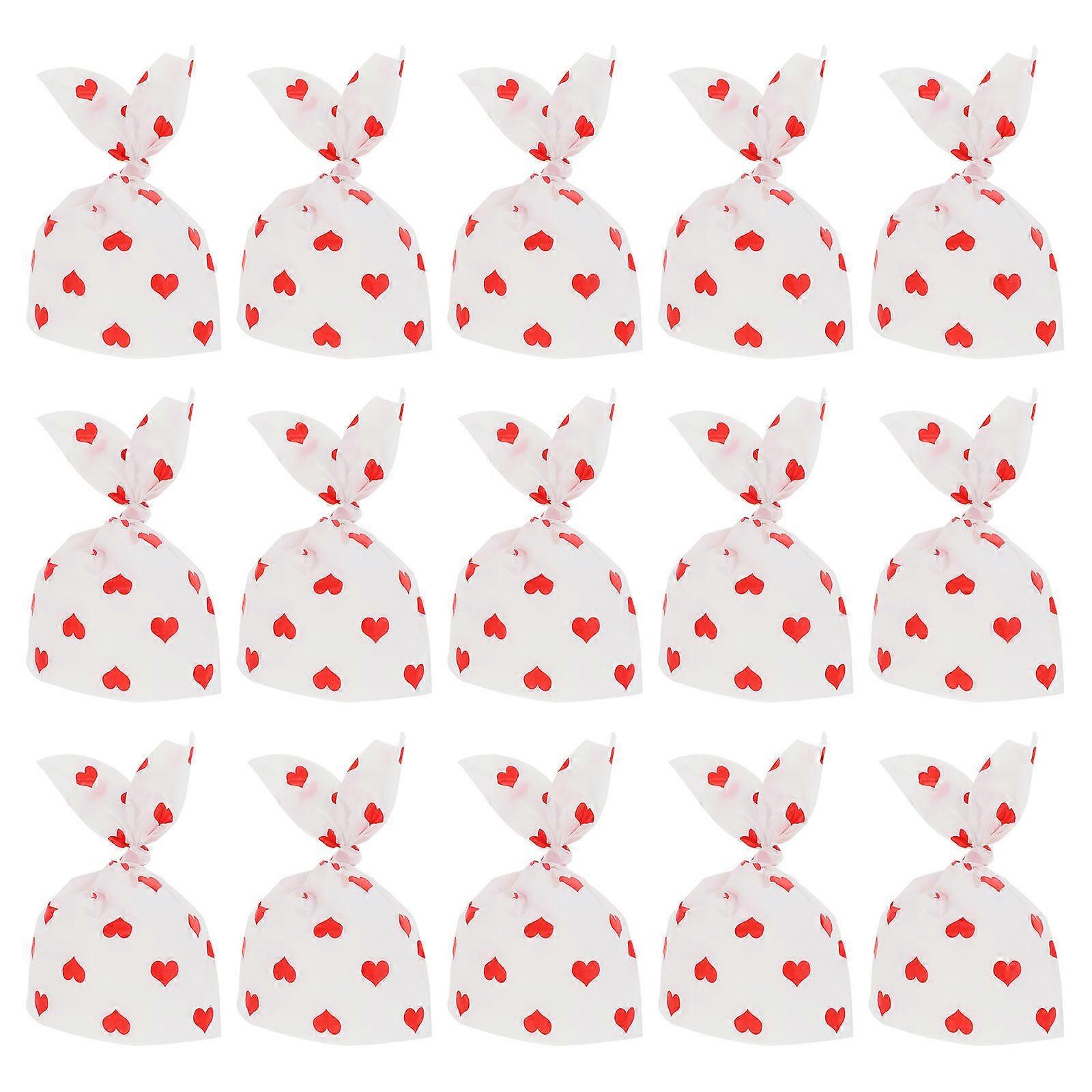 Plastic Candy Bags with Rabbit Ear Design for Storage Assorted Color 1 Set