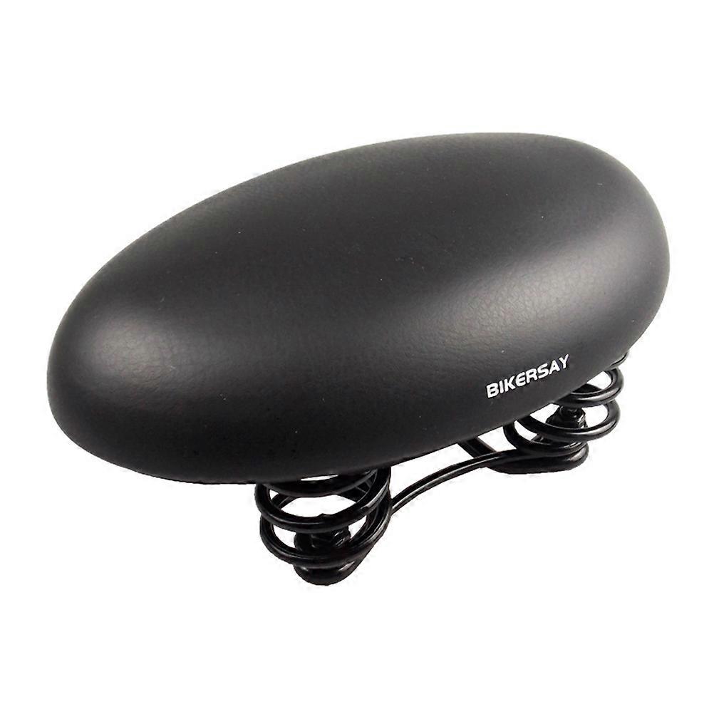 Cycling Seat Cushion Noseless Round Bike 21.5 x 14 Cm Three High Elastic Springs 1Pack