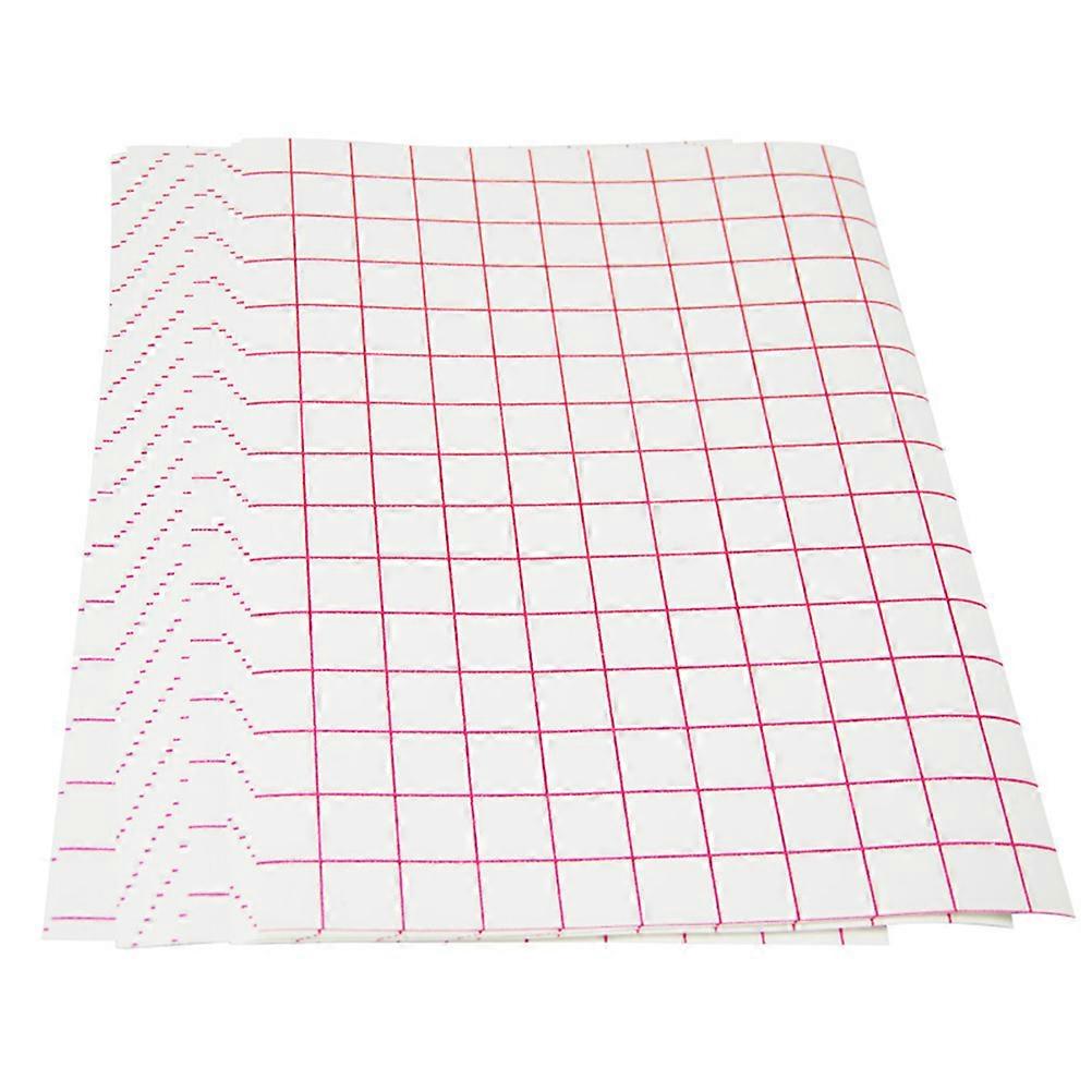 Transfer Paper for Clothes A4 Sublimation Transfer Paper Light Red Lattice Wash Durable Printable Heat Transfer for Cotton T-shirt 10Set