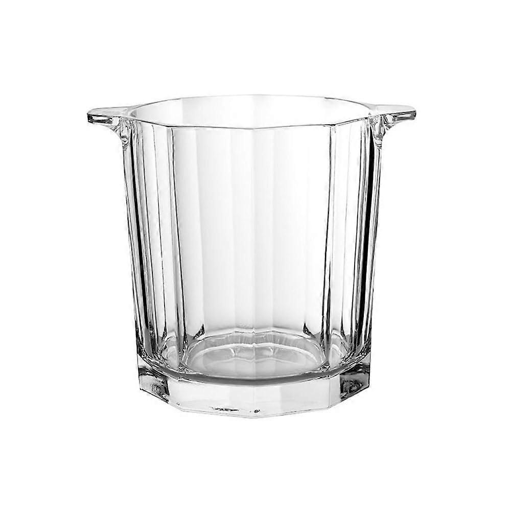 Ice bucket, crystal glass ice bucket, thickened bar ice wine bucket, champagne bucket