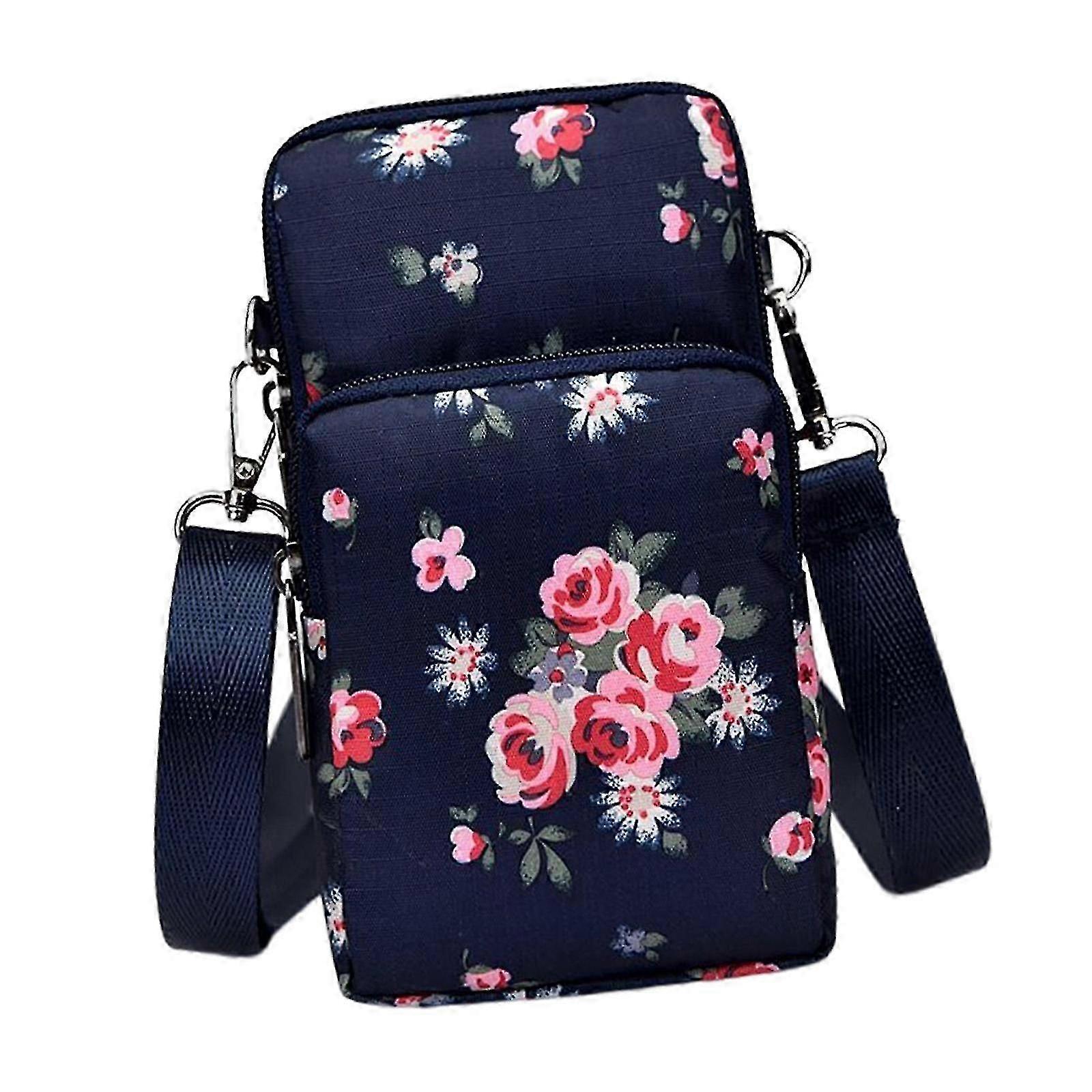 Adjustable Shoulder Strap Lightweight Travel Wallet Pouch with Zipper for Phones and Other Essentials