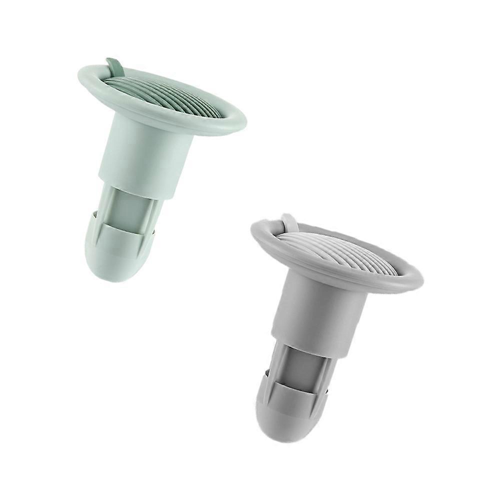 Shower Drain Smell Stopper Sewer Drain Strainer Bathroom Use Gray 9x7.5cm Anti-odor 2Set