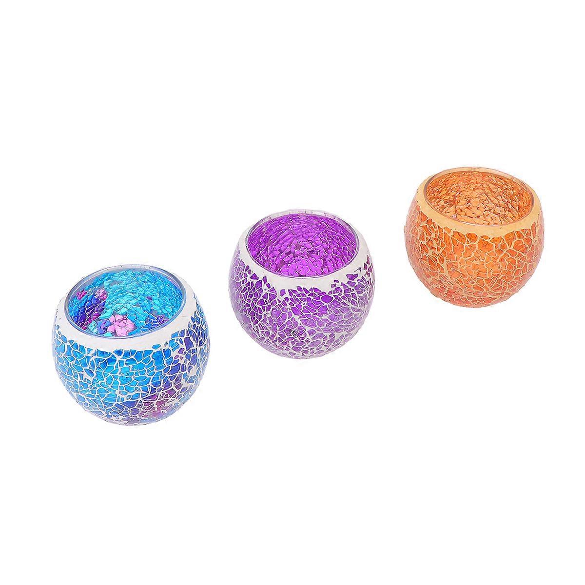 Tea Light Holders Assorted Candle Holder Home Decoration Atmosphere Adjustment For Cafe 3Pcs
