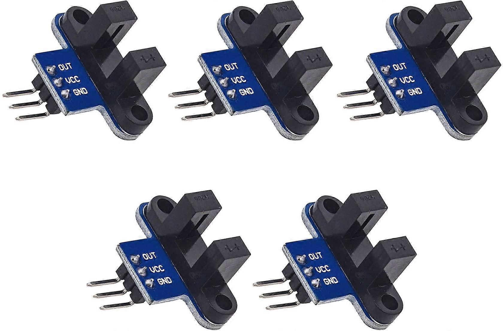 5pcs Infrared Slotted Optical Speed Sensor Detection Module for Arduino, Compatible with DIY Projects, High Precision