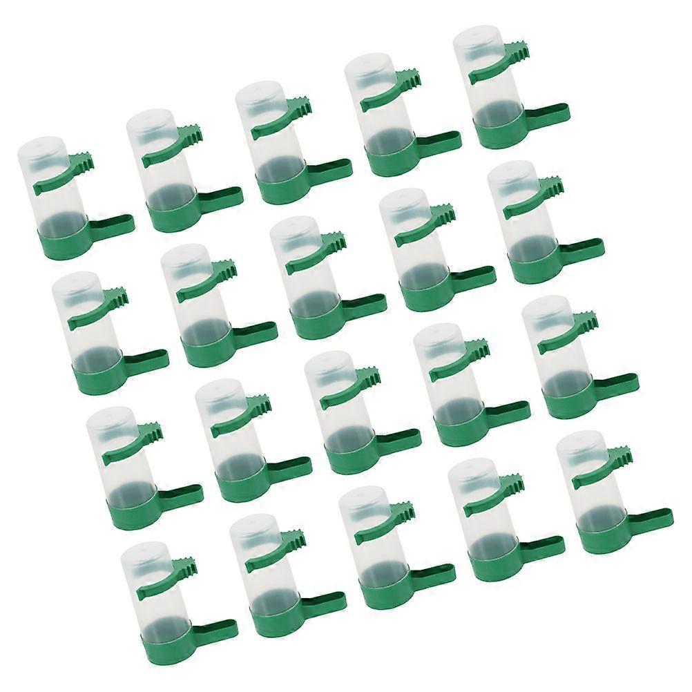 Spillproof Bird Waterer For Pet Bird Cages Easy Cleaning And Refill 8.50X7.00X4.00CM 20Pcs
