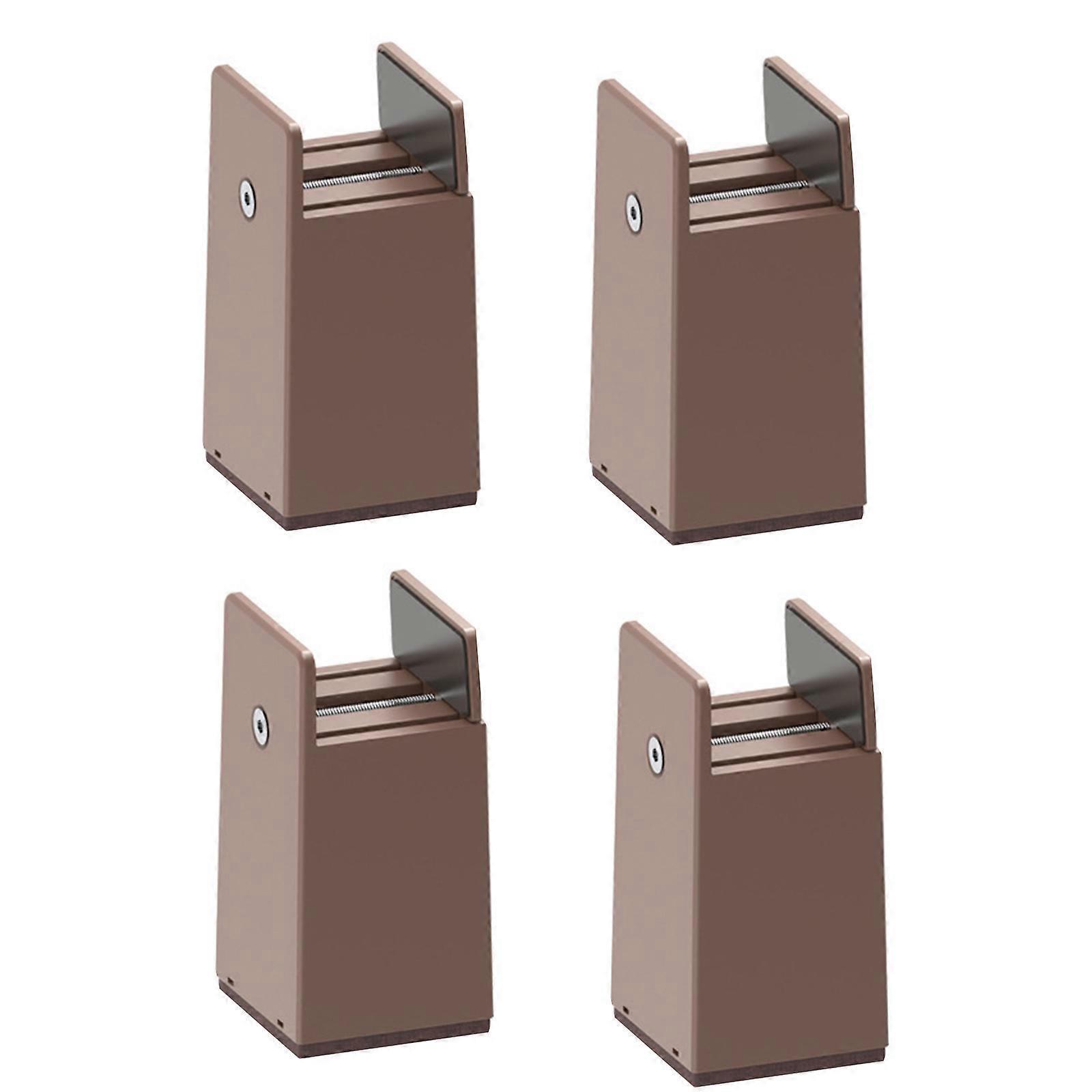 2Inch Sturdy Plastic Bed Lifters With Stable Base Portable Furniture Risers Set of 4 for Sofa Table Desk Storage