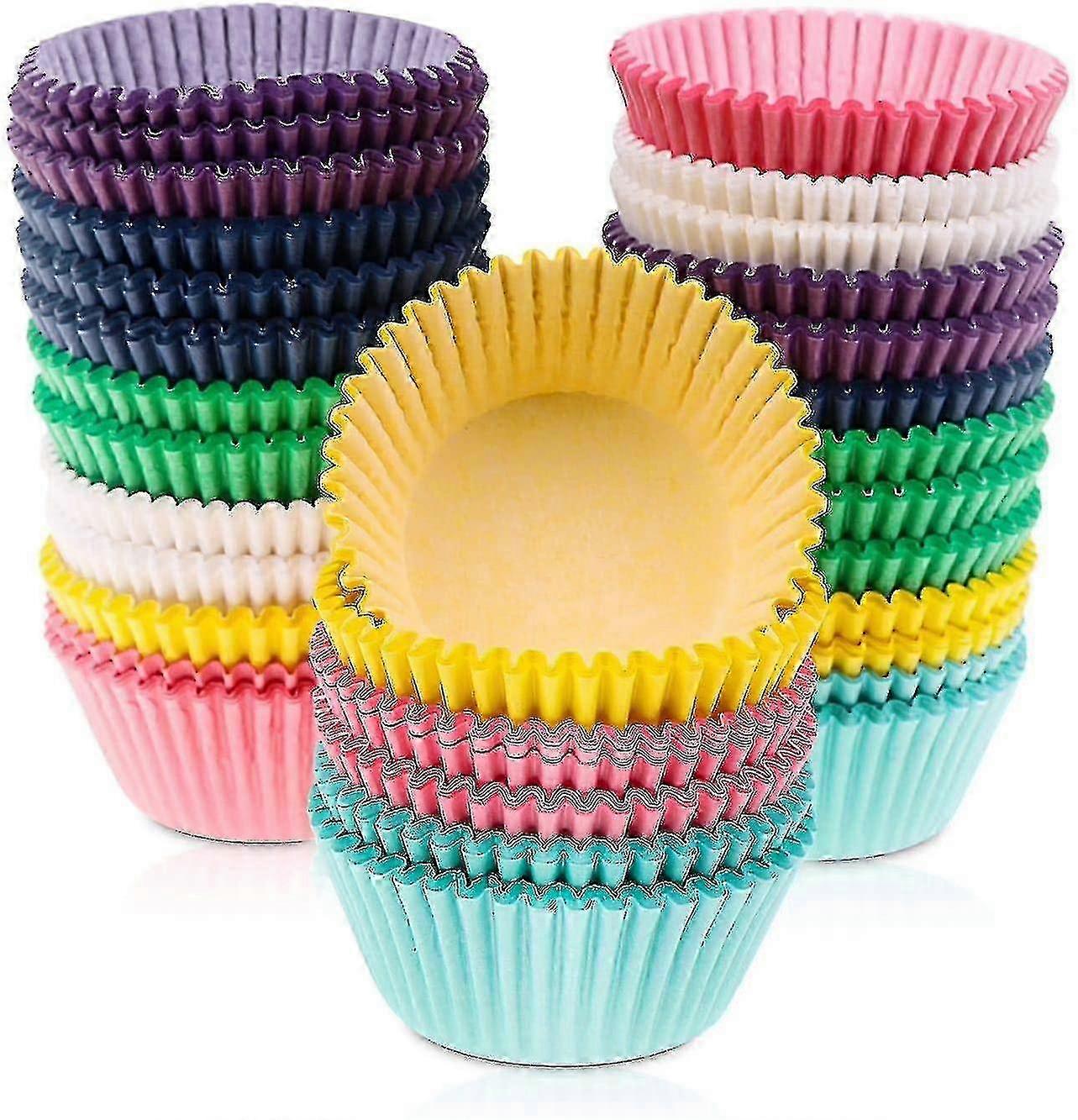 Multicolor Muffin Cupcake Liners, 700 Pcs Baking Cups, No Smell, Safe to Use