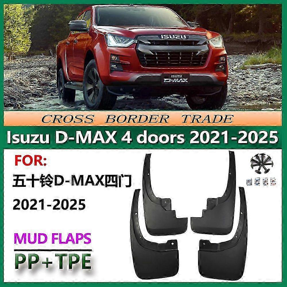 Για 21-25 Κατάλληλο για Suzuki Isuzu D-MAX Τετράθυρο Φτερό Splash Guard
