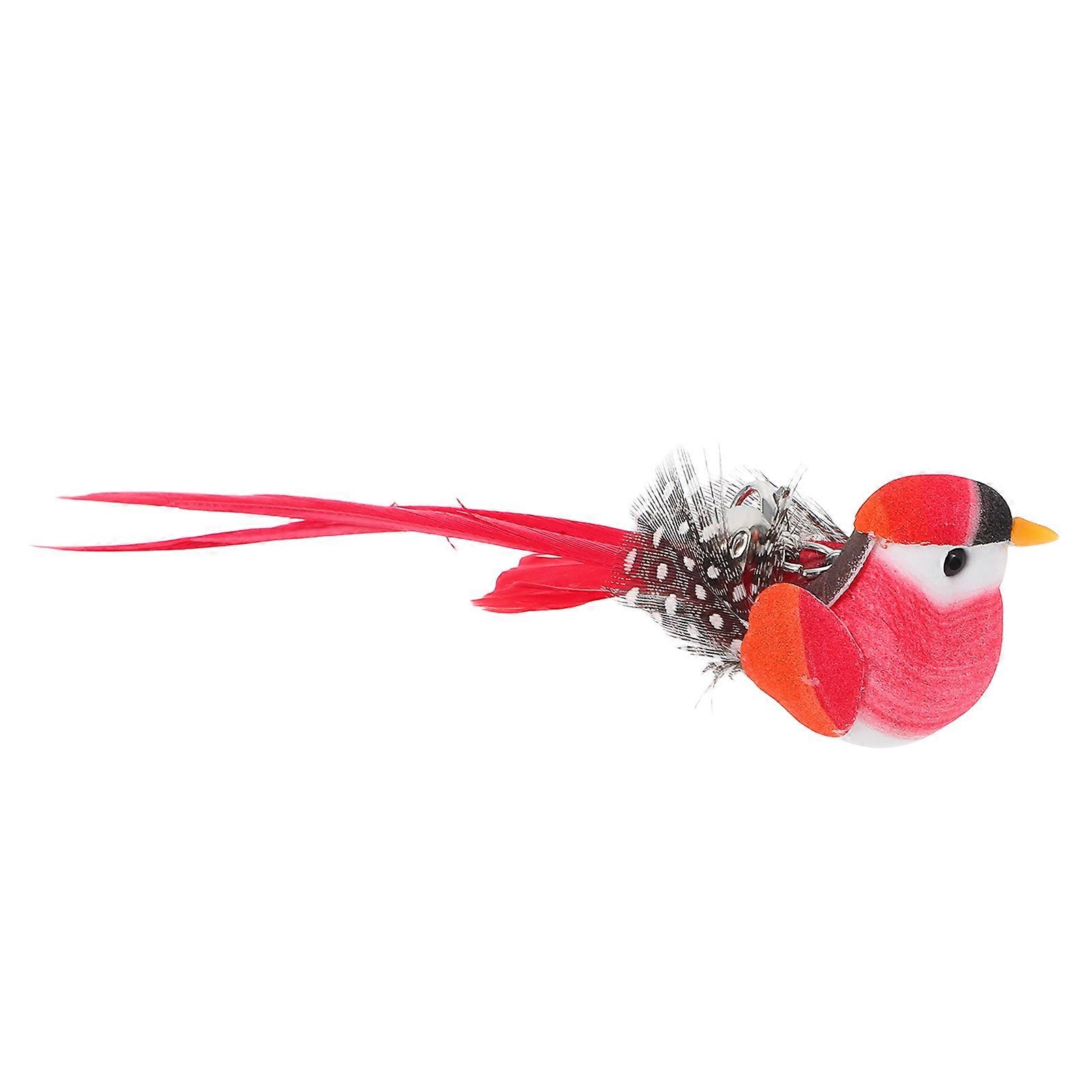 Interactive Cat Feathered Bird Replacement Head with Bell – Safe Indoor Cat Teaser Stick Refill for Kittens