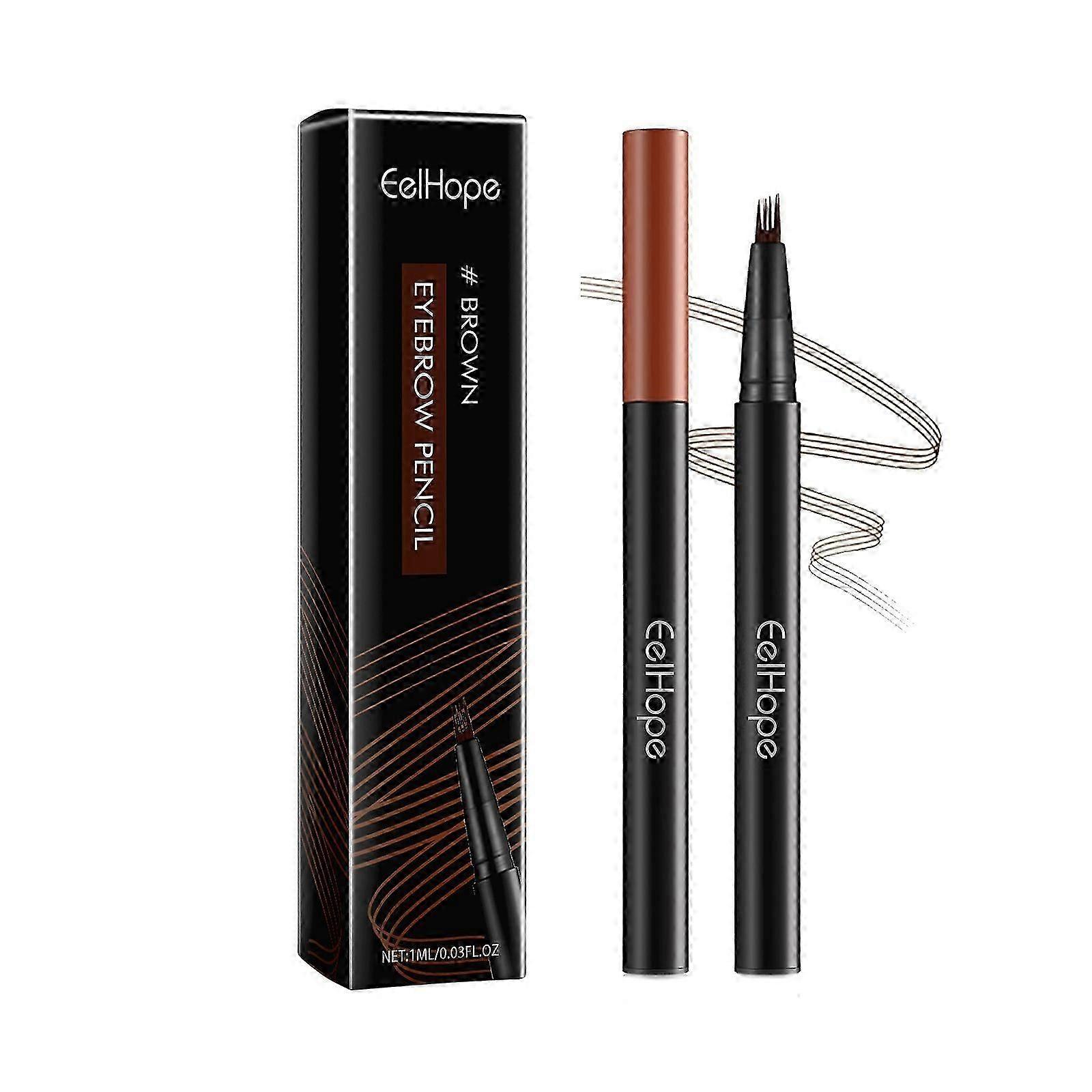 Stylo microblading pour sourcils, crayon à sourcils Natural Makeup Fine Stroke avec pointe de micro fourche, stylo de contouring Magic Eyebrow Pencil