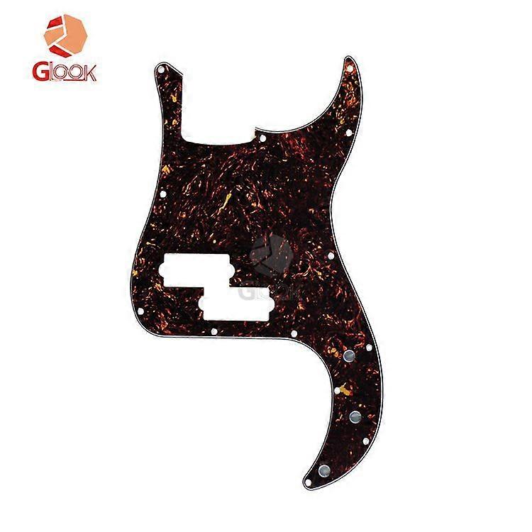 11 Hole Bass Pickguard Electric Bass Scratch Plate 4 String Bass Pickguard for Standard Bass Yellow