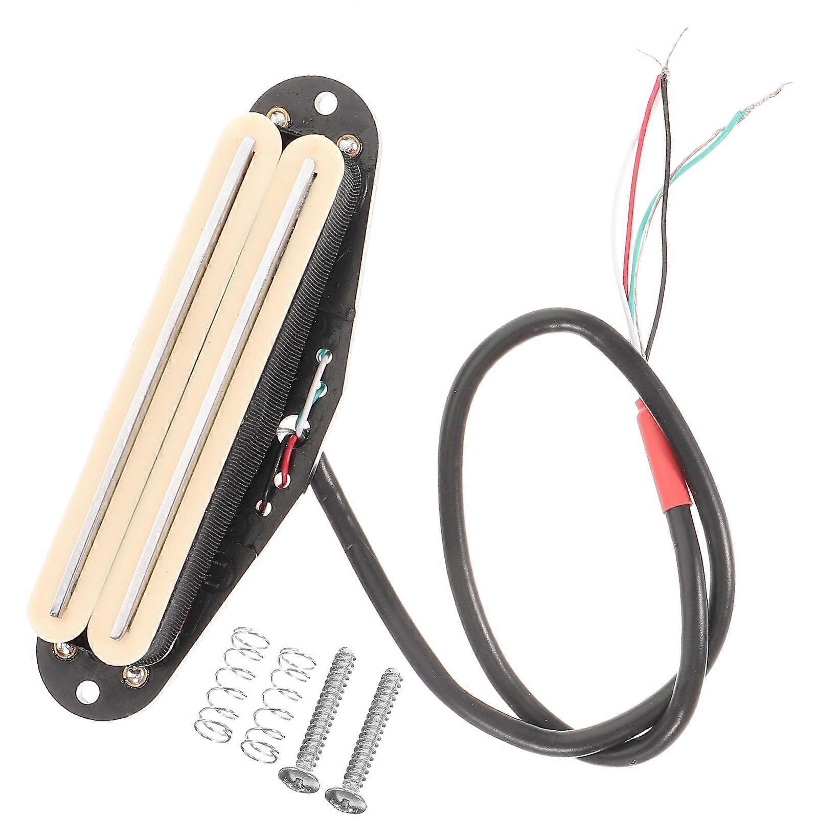 Guitar Pickup Replacement Preamp System for Electric Guitars – Durable Magnet Material, Easy Installation with Mounting Screws for Warm Rhythm Tones