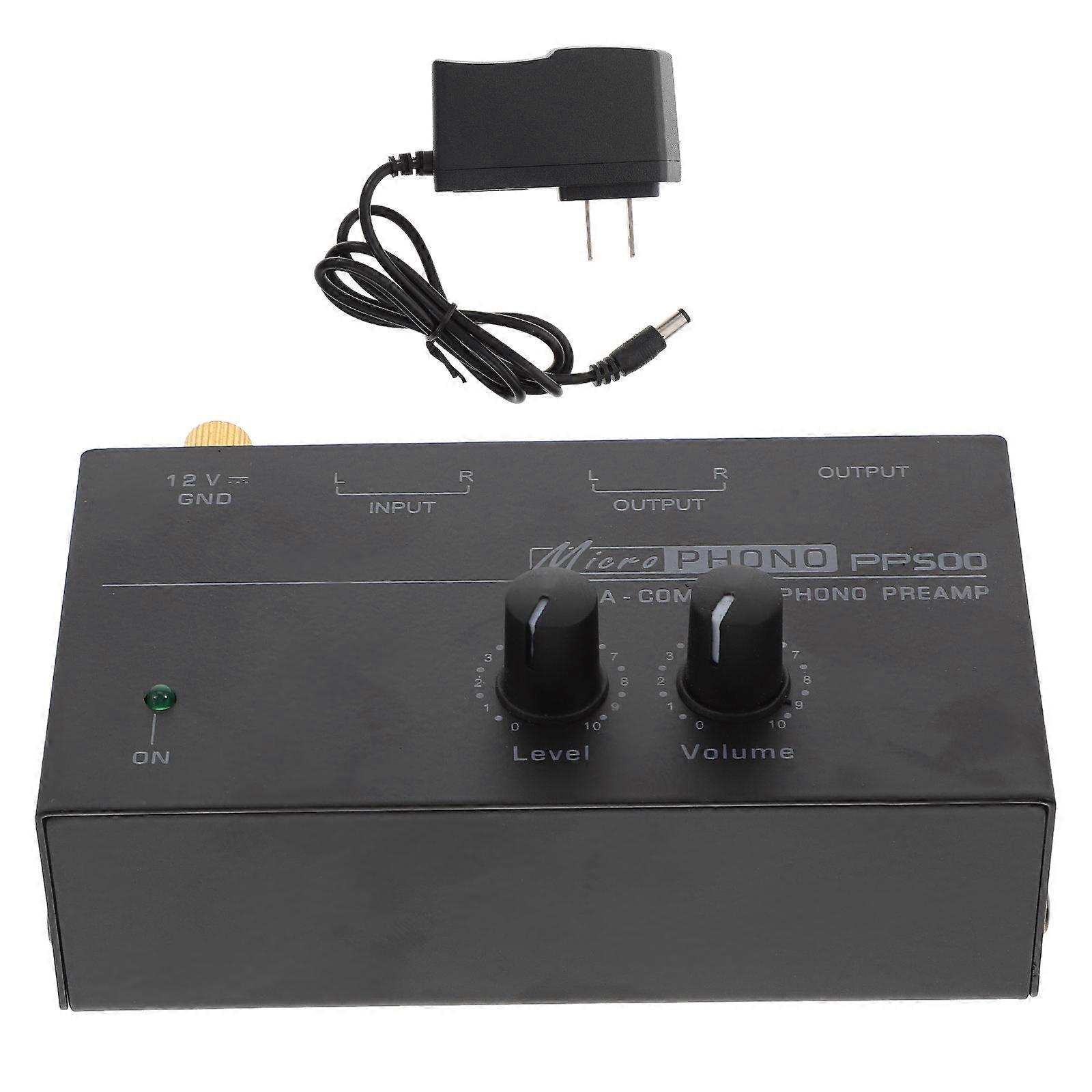 Stereo Sound Preamplifier Turntable Amplifier Preamp Music Listening Electronics Abs Material Level Control 1Pack