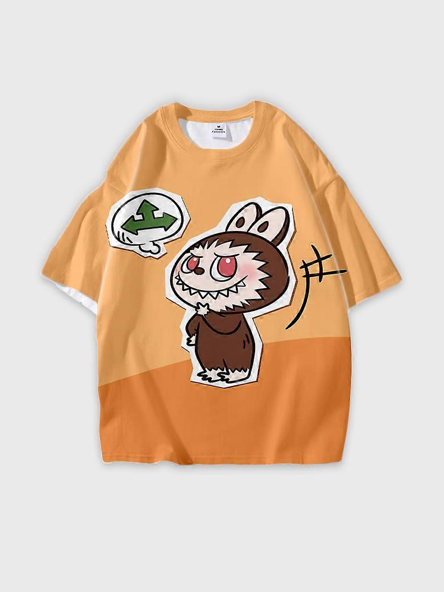 T-shirt round neck Pattern loose short sleeve JW6408