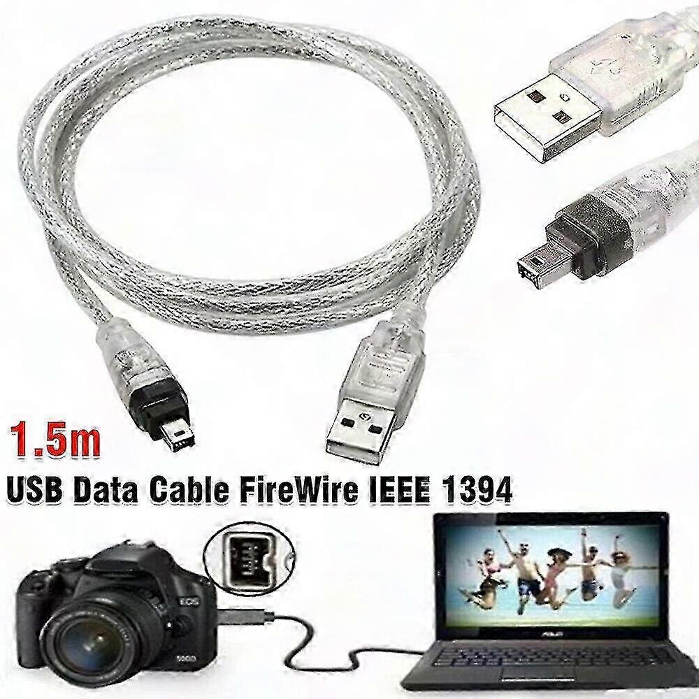 Mini DV to USB FireWire IEEE 1394 Cable for HDV Camcorder PC Editing
