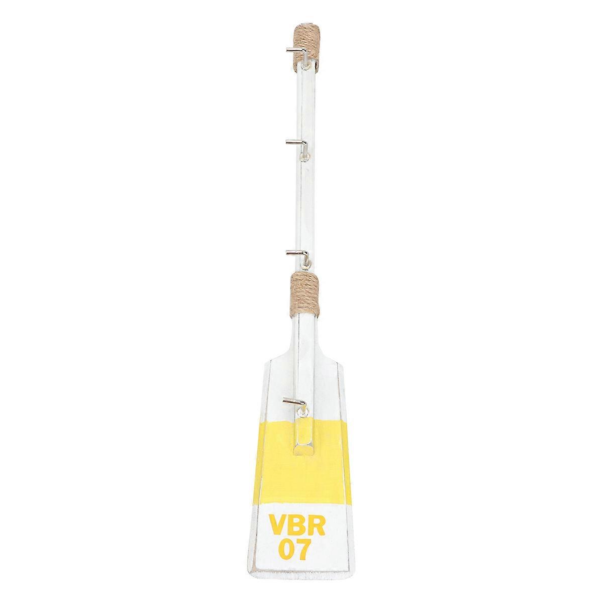 Mediterranean Style Wooden Paddle Wall Hook, Heavy Duty Hanger for Nautical Home Decor, Unique Paddle Shape Hanging Decoration for Spaces and Back of