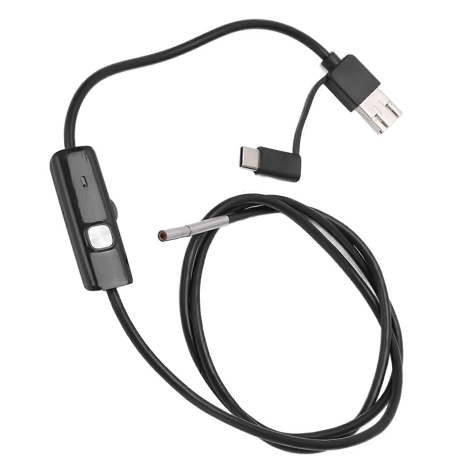 AN100-3.9 3-in-1 HD Ductoscope, 1M Waterproof Pipeline Endoscope with Type-C USB Output for Automotive and Industrial Systems