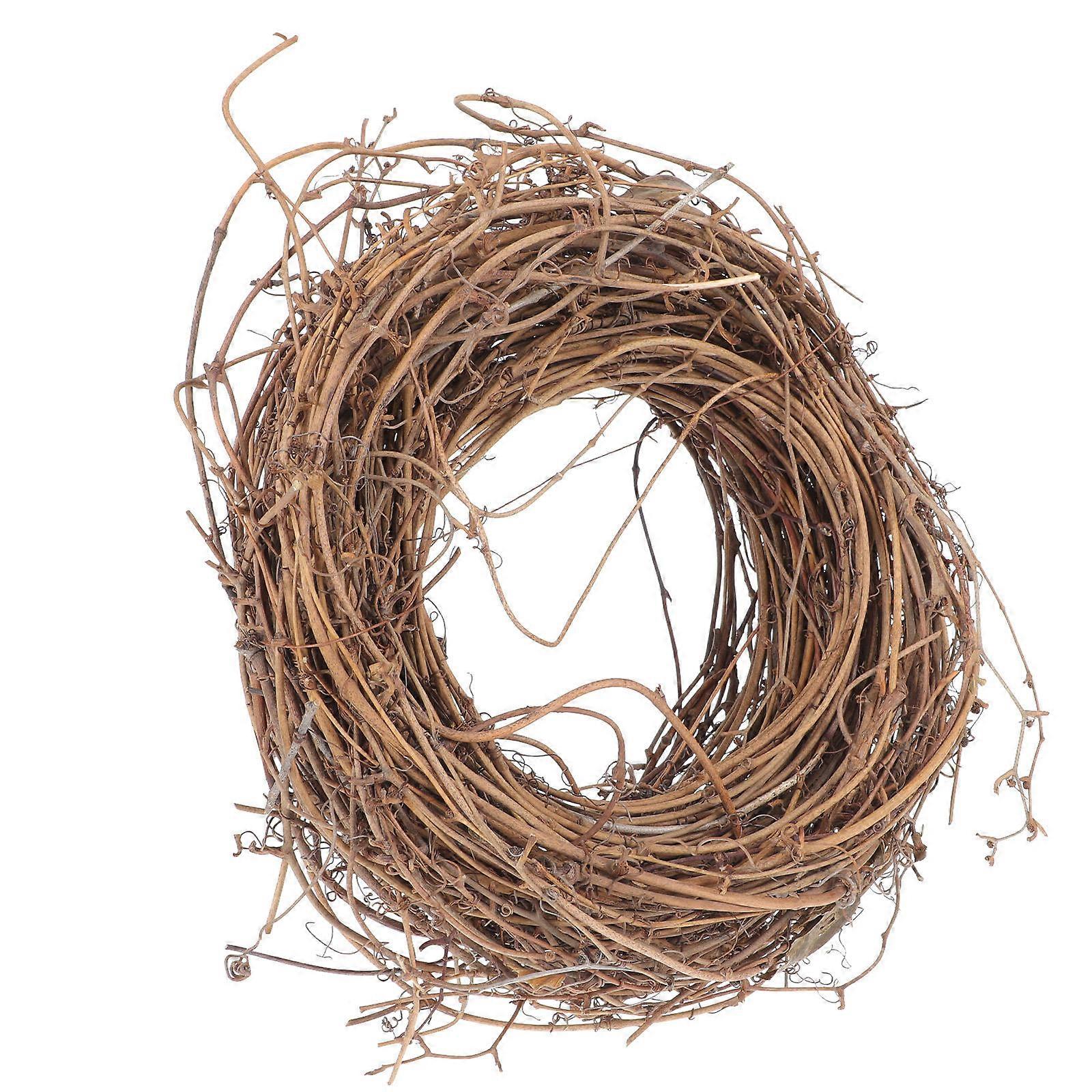 DIY Wreath Tool with Natural Plastic Garland for Decoration in Coffee Color Perfect for Holiday Craft 1 Pc