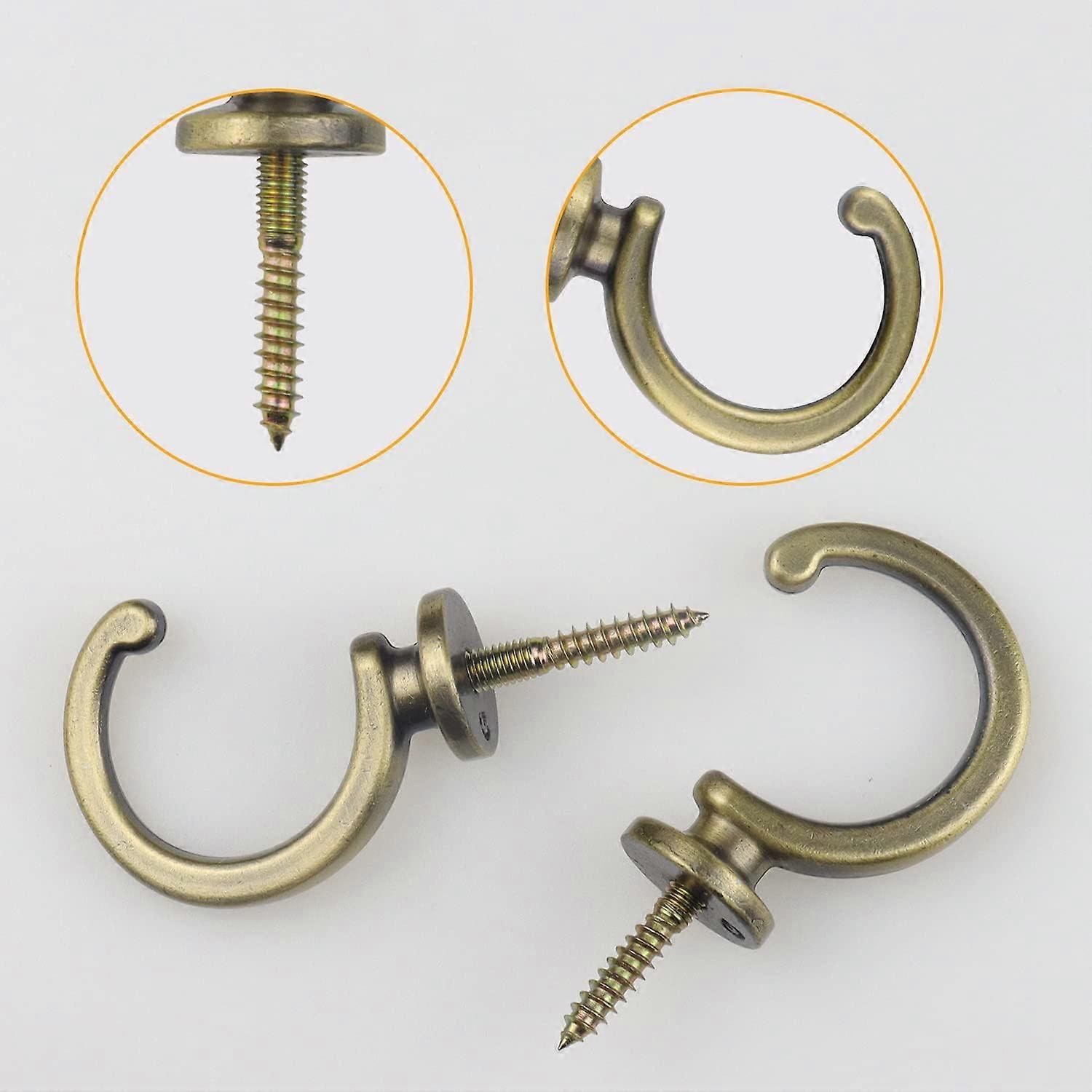 2Pcs Curtain Holdbacks, Vintage Metal Curtain Tiebacks for Hanging Cur