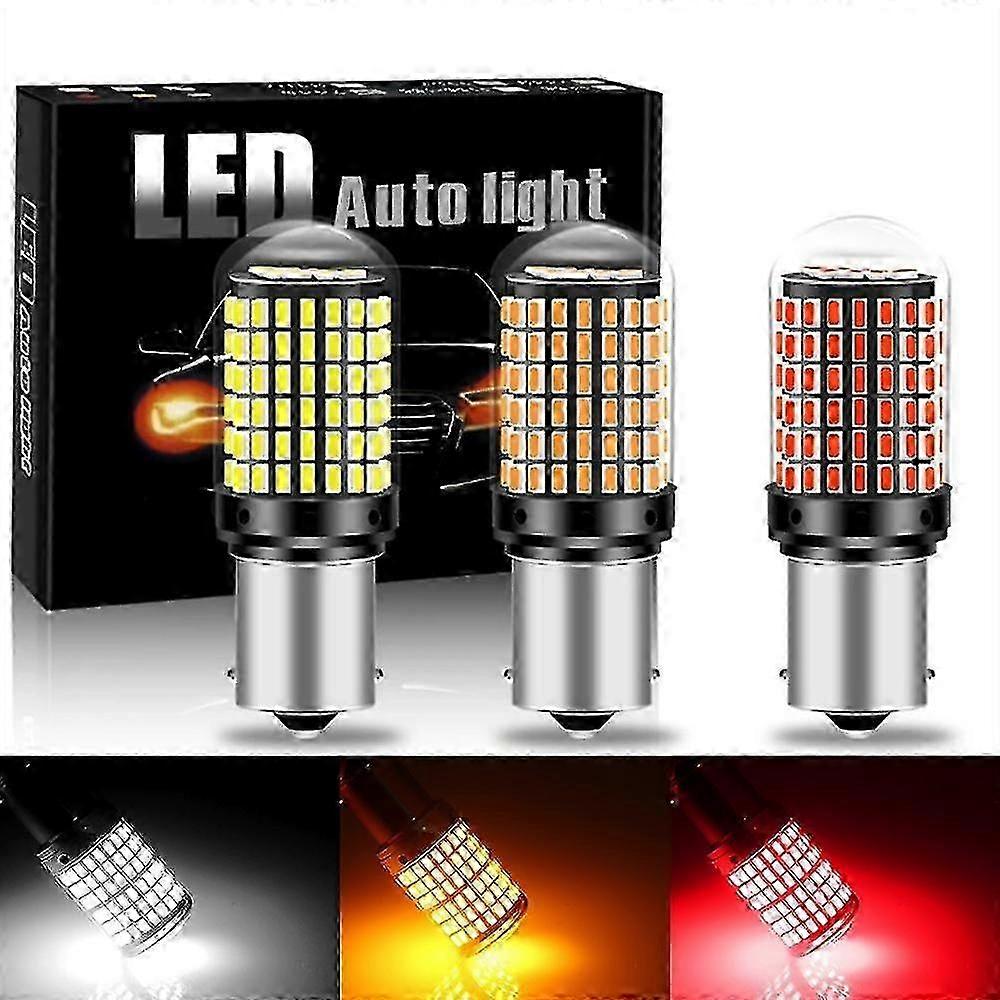 144 SMD LED CanBus No Error Bulbs for Turn Signal Lights, 1156 BA15S P21W Super Bright