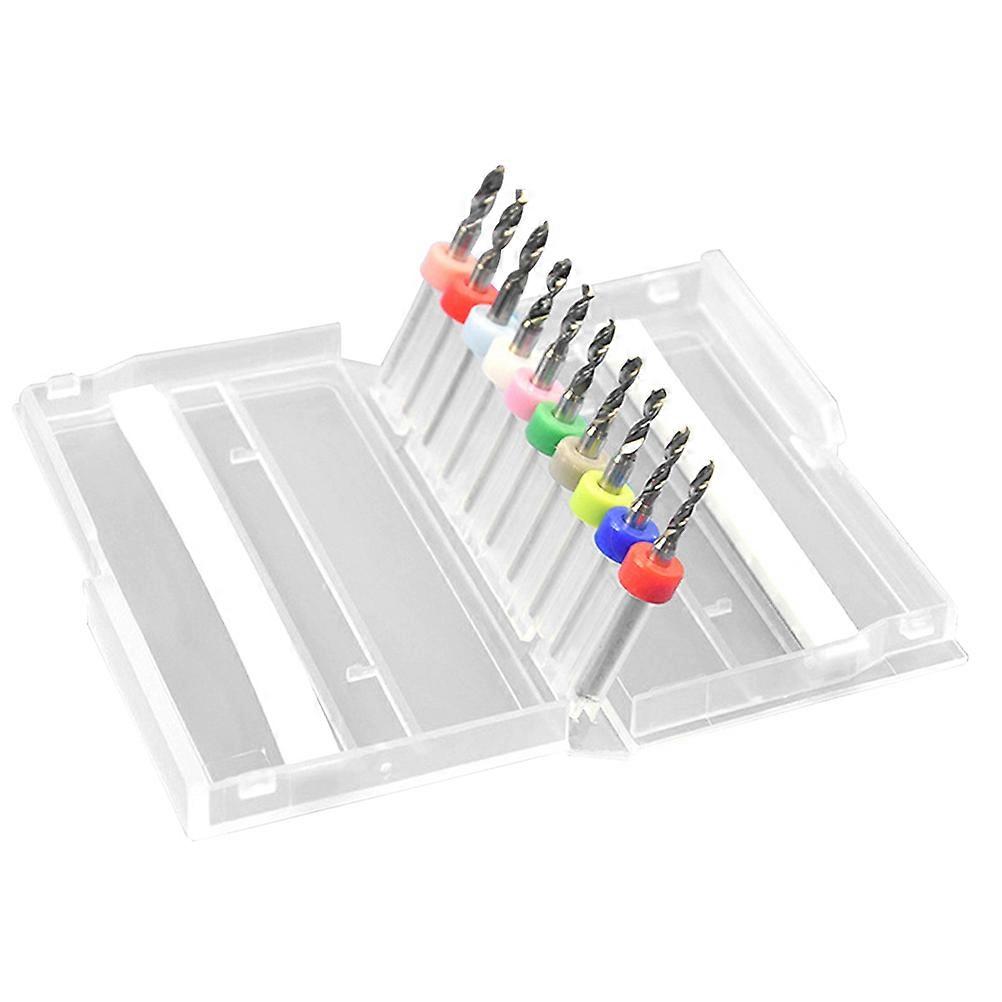 Precision Pcb Drill Bits Center Finding Drill Bit Diy Projects Tungsten Carbide 1.2mm Wide Application 10Pcs/Set