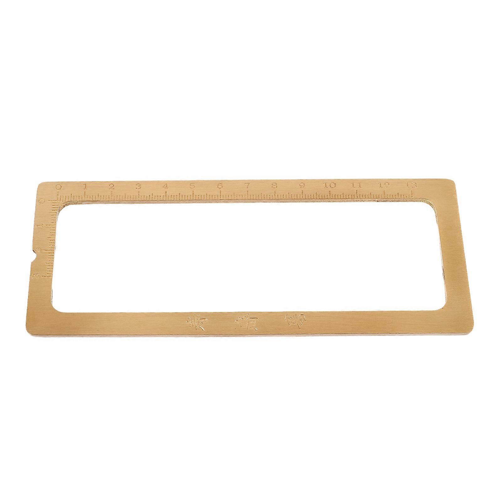 Golden Brass Paperweight for Calligraphy Practice and Home Use with .15 Inches