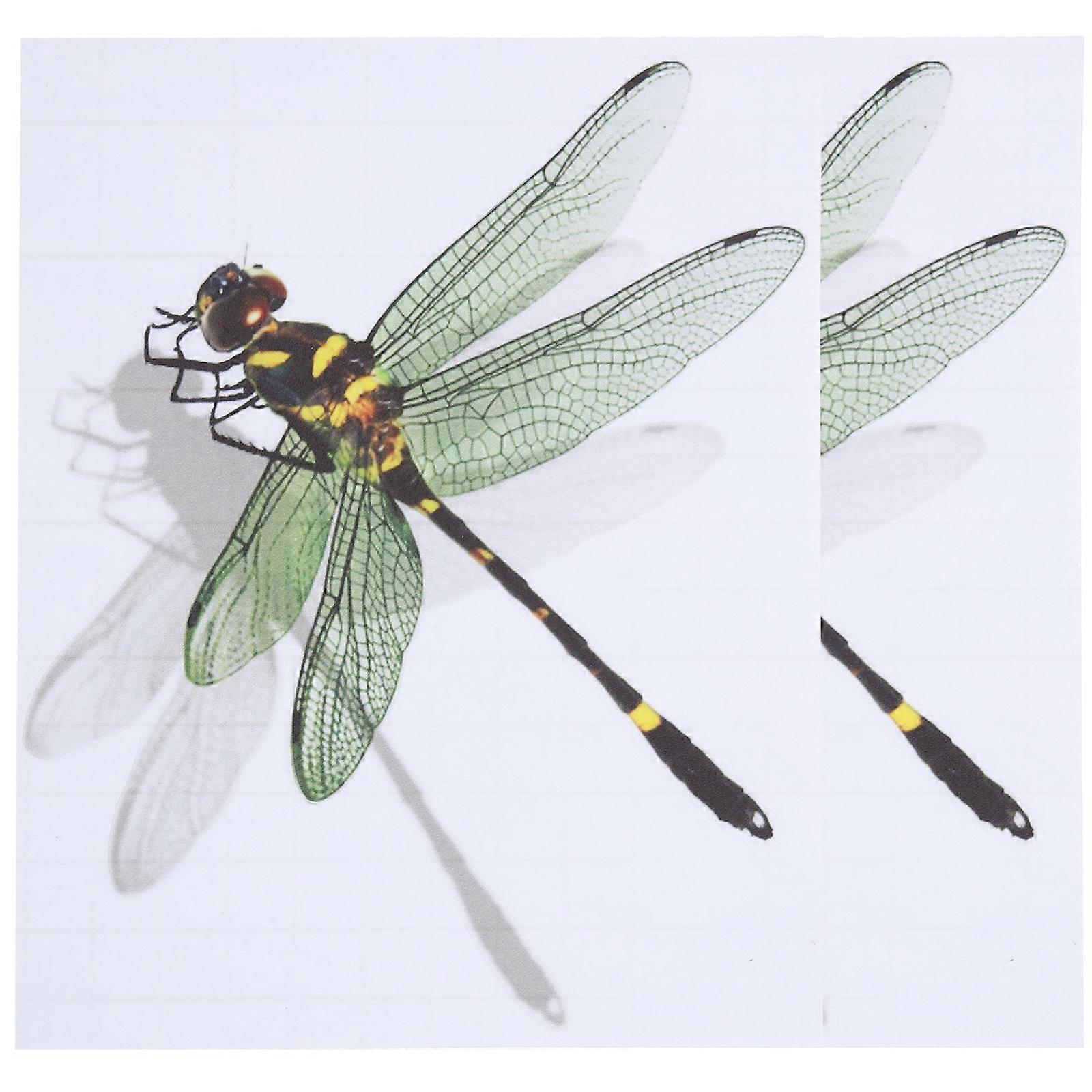 Wall Sticker Decoration Dragonfly Car Stickers General Users Waterproof 15.00X12.00X0.10cm 2 Sheets