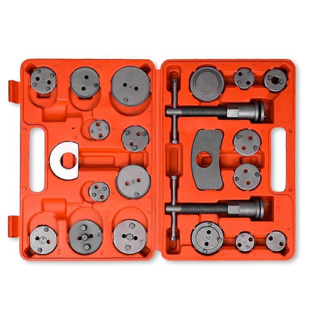 23-Piece Brake Piston Reset Tool Set for Cars Compatible with Most Disc Brake Systems