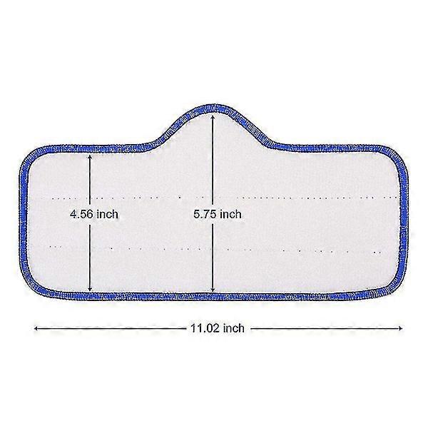 4 pcs Replacement Microfiber Pads Compatible with Dupray Neat Steam Mop, Washable