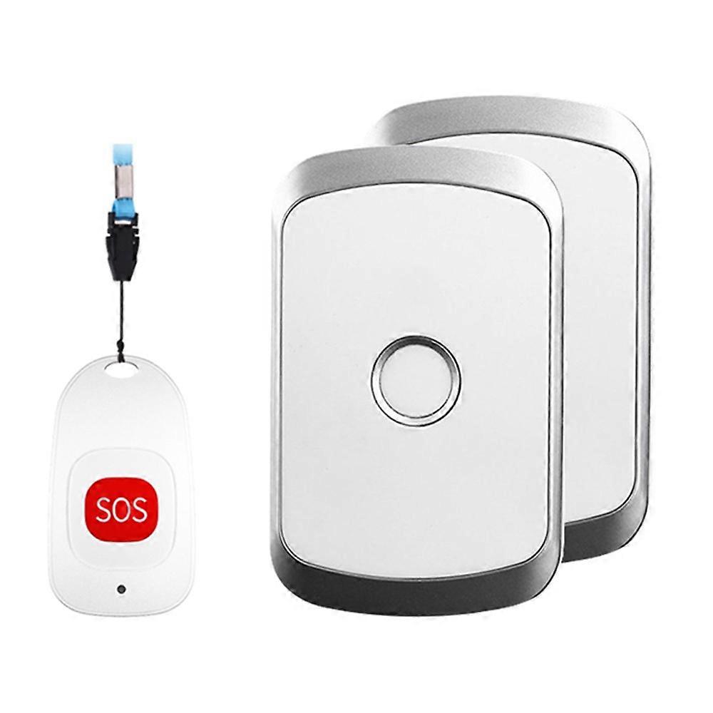 C20 Elderly Monitoring Alarm Home EU Plug Wireless Caregiver Pager Smart Call System Senior Personal Buzzer Alarm 1 Call Button an