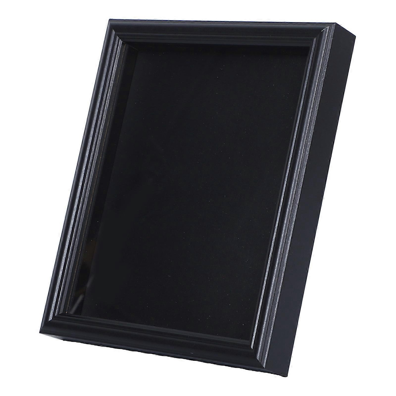Elegant Shadow Box Display Case for Veterans Burial Flags – Black Glass Frame with Easy Access for Quick Flag Replacement, Ensuring Functionality and