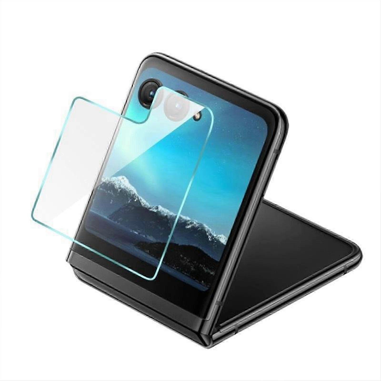 2025 2 Camera Lens Protector with 2 Back Screen Protector for Motorola Razr 40 Ultra, HD 9H Tempered Glass Protector Film Razr 40 Ultra Phone Accessor